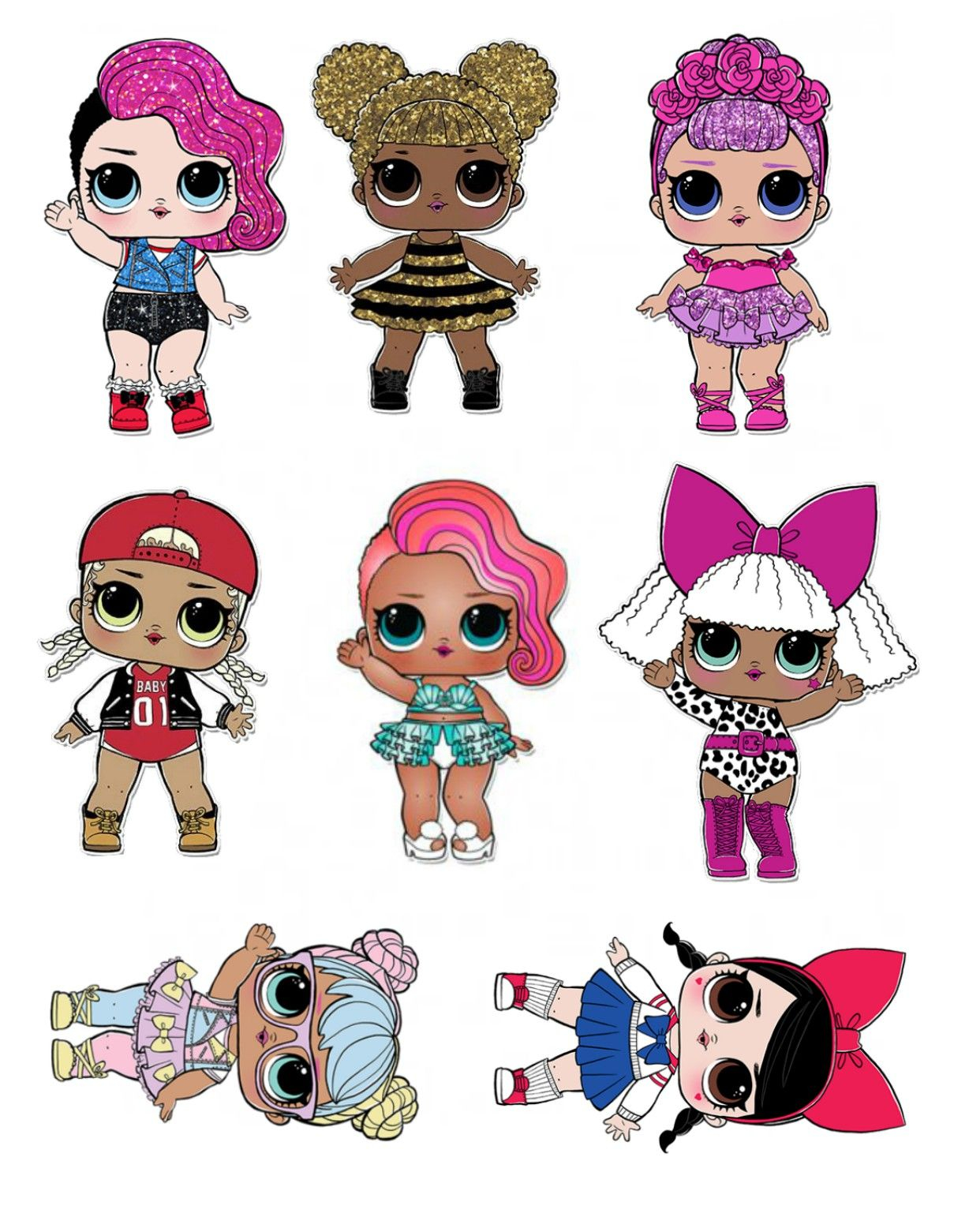 Lol Surprise Printable Suitable For Party And Topper Lol Doll