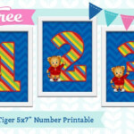 Luvibee Kids Company Free Daniel Tiger 5x7 Number Print Daniel