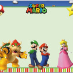 Mario Birthday Party Invitations Printable Prosecution2012