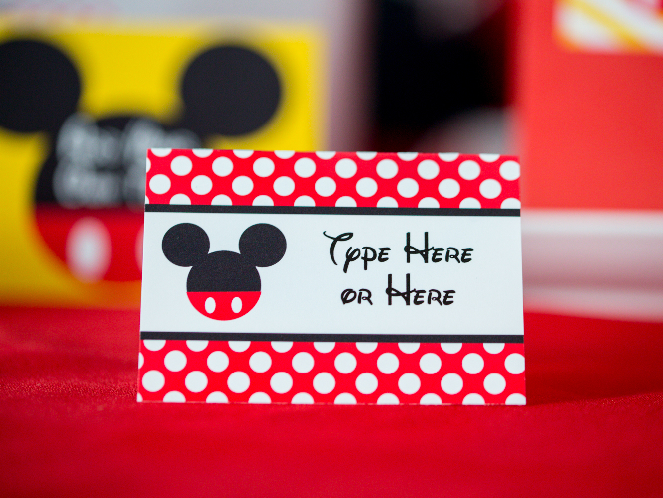 Mickey Mouse Food Labels Printable Studio