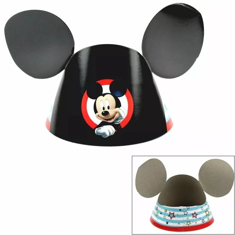 Mickey Mouse Party Hats Pack Of 8 PARTY SUPPLIES Who Wants 2 Party