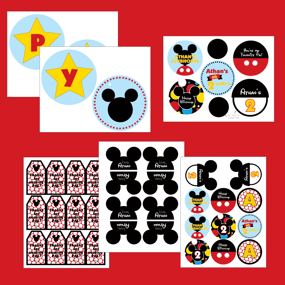 Mickey Mouse Party Printables Free Mickey Mouse Birthday Mickey 