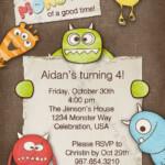 Monster Invitation Monster Birthday Invitation Monster Party Invite