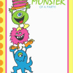 Monster Party Invitations Templates Business Template Ideas