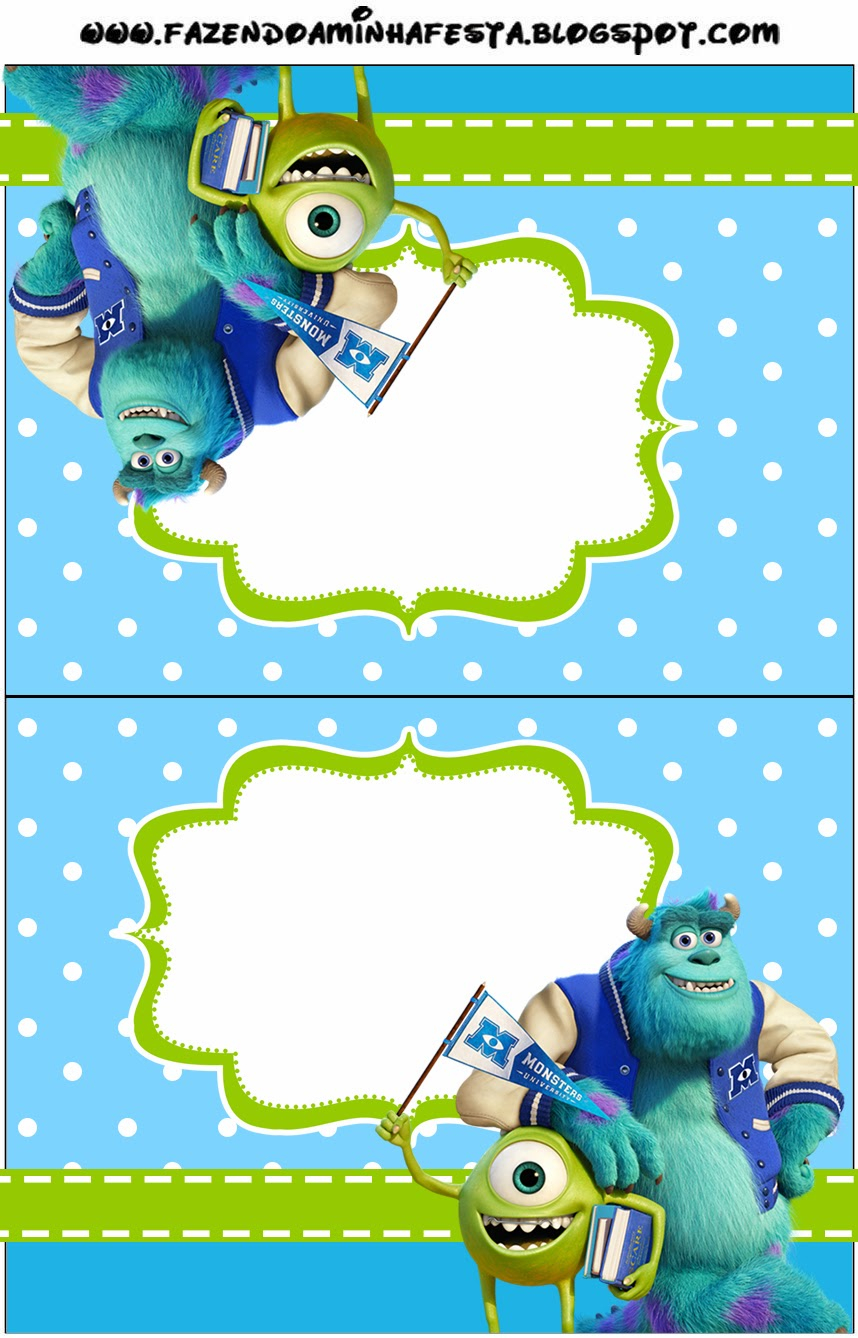 Monster University Free Printable Party Invitations Is It For 