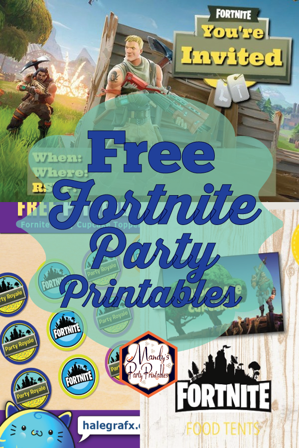 MORE Free Fortnite Party Printables Mandy s Party Printables 