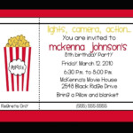 Movie Theater Birthday Party Invitation By Nattysuedesigns1