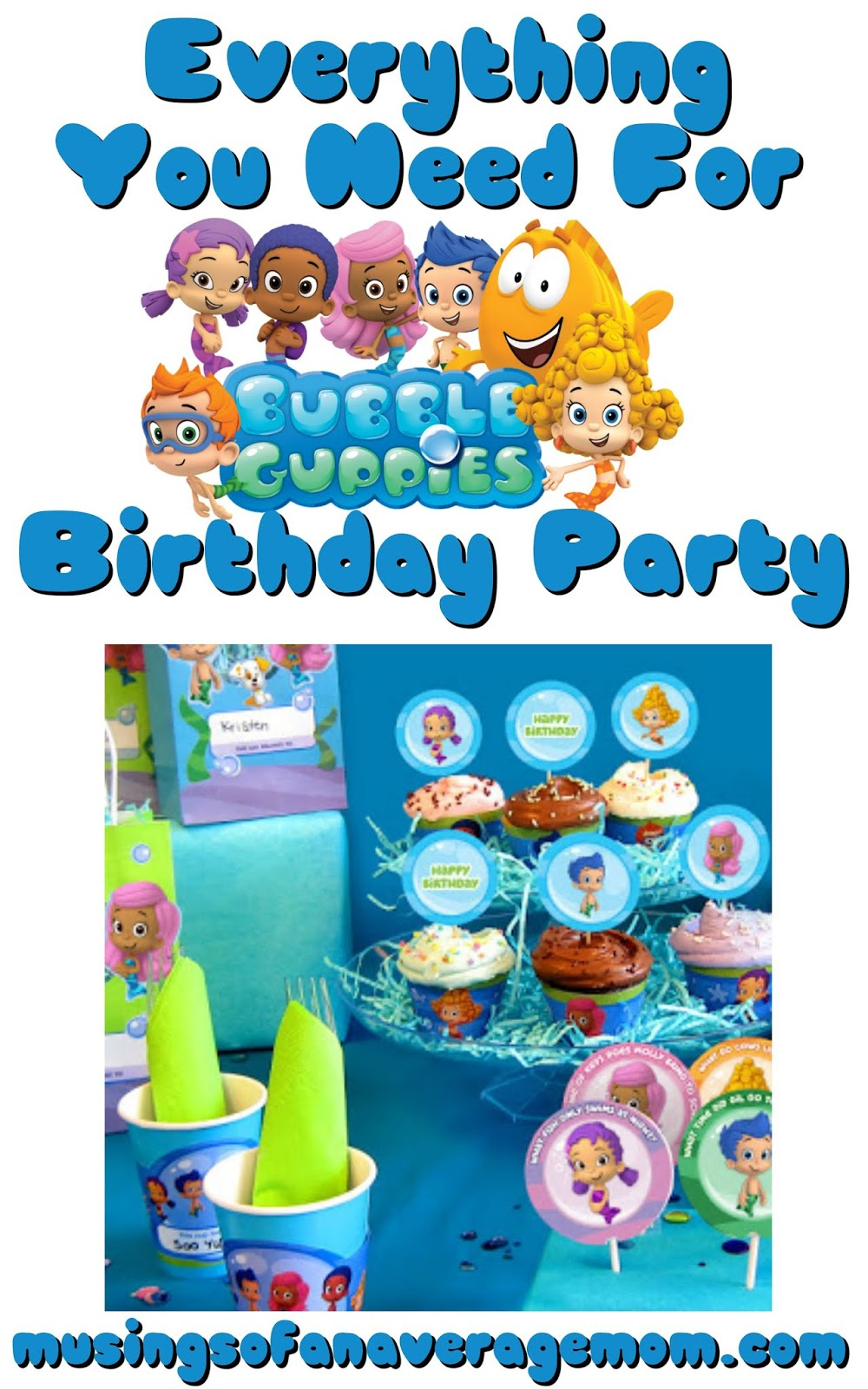 Musings Of An Average Mom Bubble Guppies Party Printables