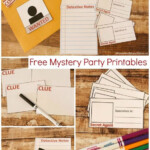 Mystery Party Printables Free Printables For Creating Your Own