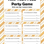 New Years Eve Family Feud Party Game Free Printable New Year s Eve