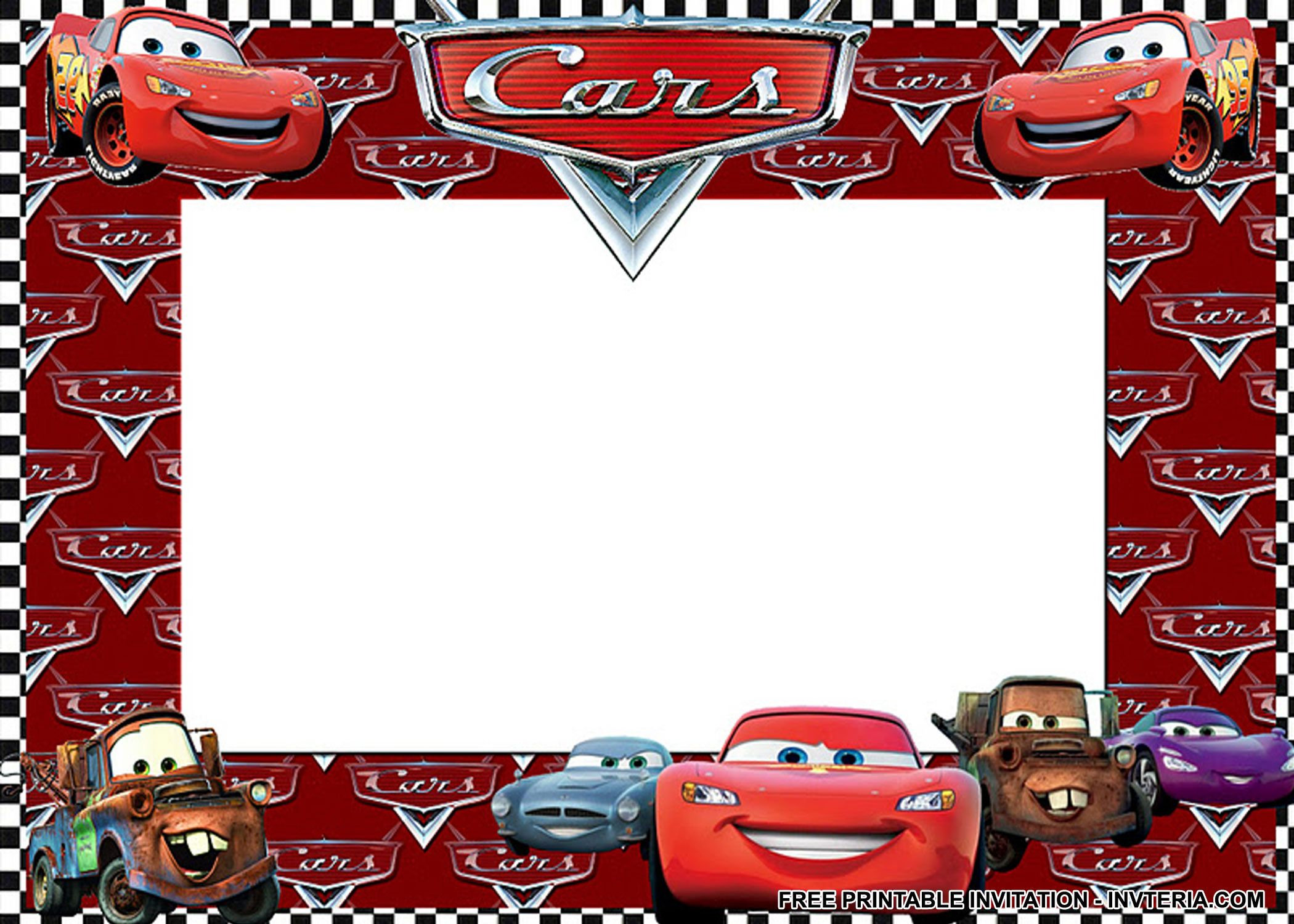 NICE BEST FREE PRINTABLE DISNEY CARS BIRTHDAY INVITATIONS IDEA Cars 