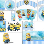 Oh My Fiesta In English Minions On Blue Background Free Printable