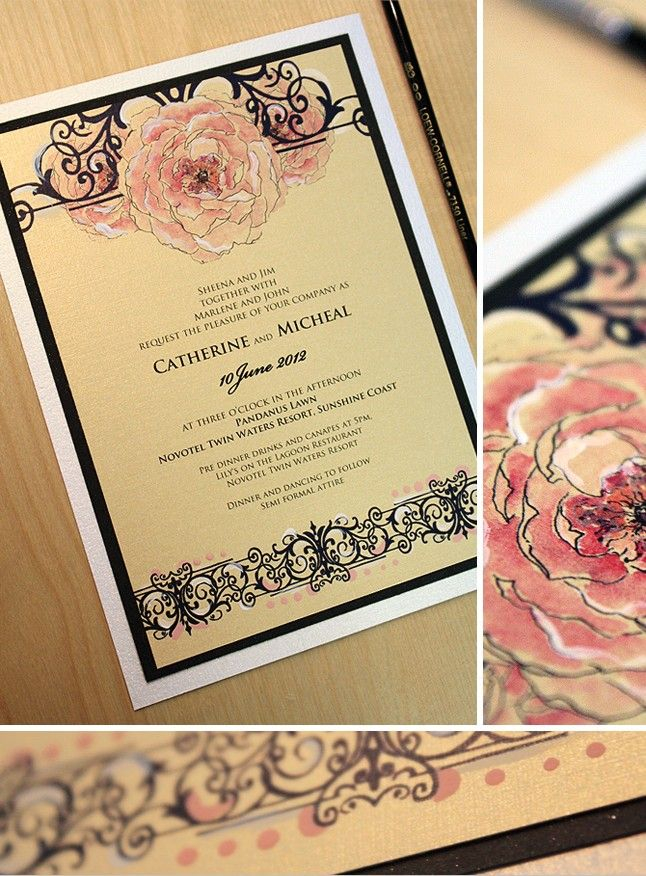 Old Hollywood Art Deco Invites Vintage Hollywood Wedding Vintage 