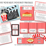 Paper Perfection Movie Party Family Movie Night Printables