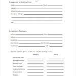 Party Planner Template Free Collection