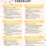 Party Planning With A Kids Birthday Checklist Birthday Party