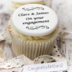 Personalised Engagement Cupcake Toppers By Just Bake