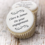 Personalised Engagement Cupcake Toppers By Just Bake