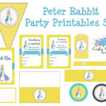 Peter Rabbit Party Printables Set INSTANT DOWNLOAD Birthday