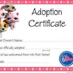 Pin By Crafty Annabelle On Cakes Pet Adoption Certificate Little Pet