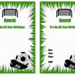Pin By Maria Bastelfee On Einladungskarten Soccer Birthday Invitation