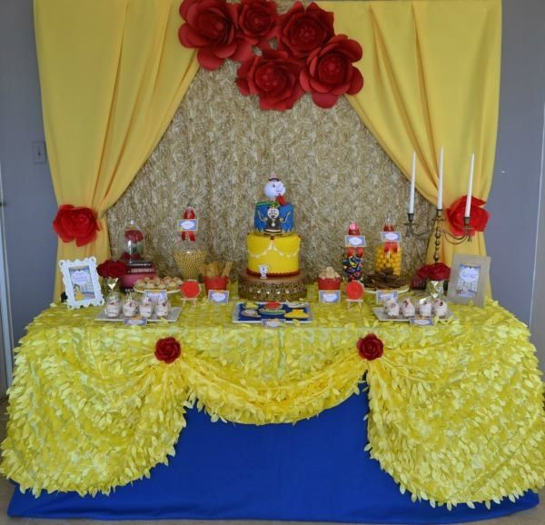 Pin By Sierra Jones On Kid Birthdays Beauty The Beast Theme Beauty