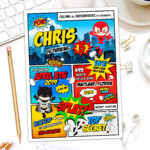 Pin En Lythium Art Birthday Invites For Boys