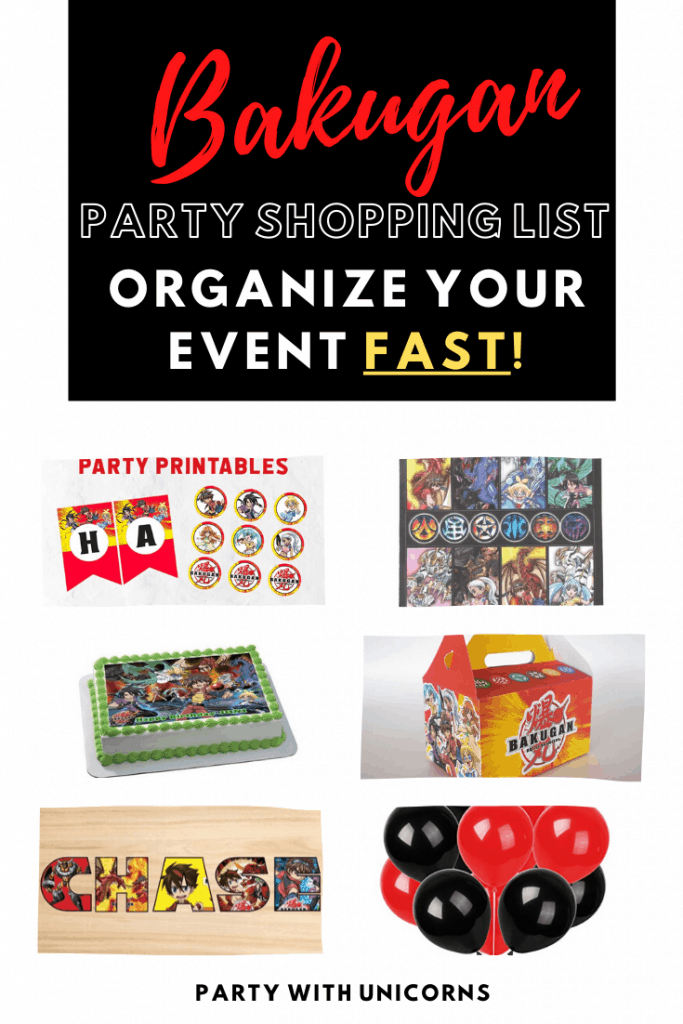 Pin On Bakugan Birthday Party Ideas