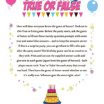 Pin On Birthday Party Printable Games