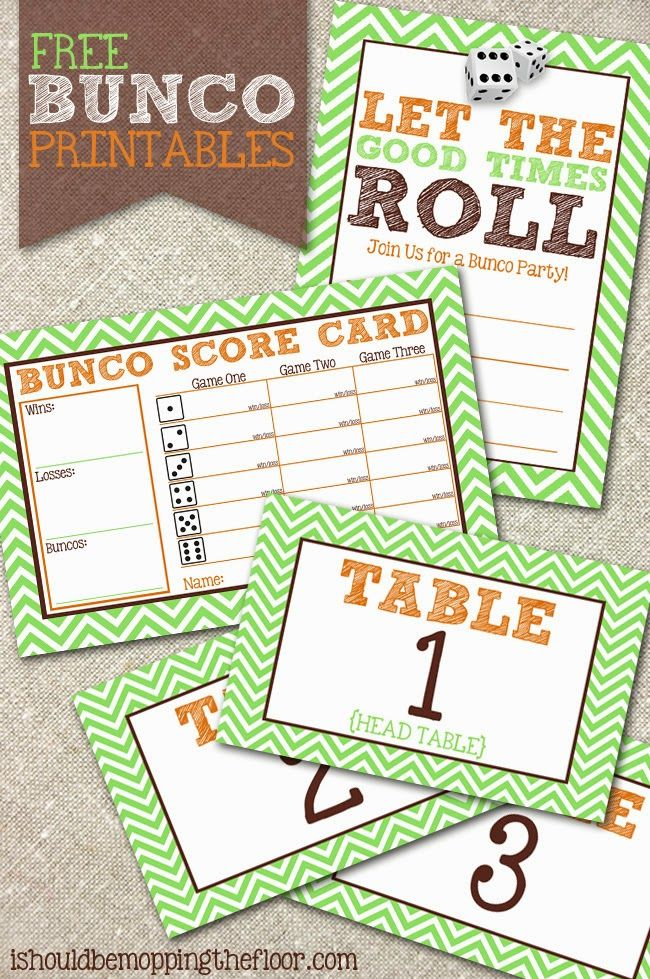 Pin On Bunco