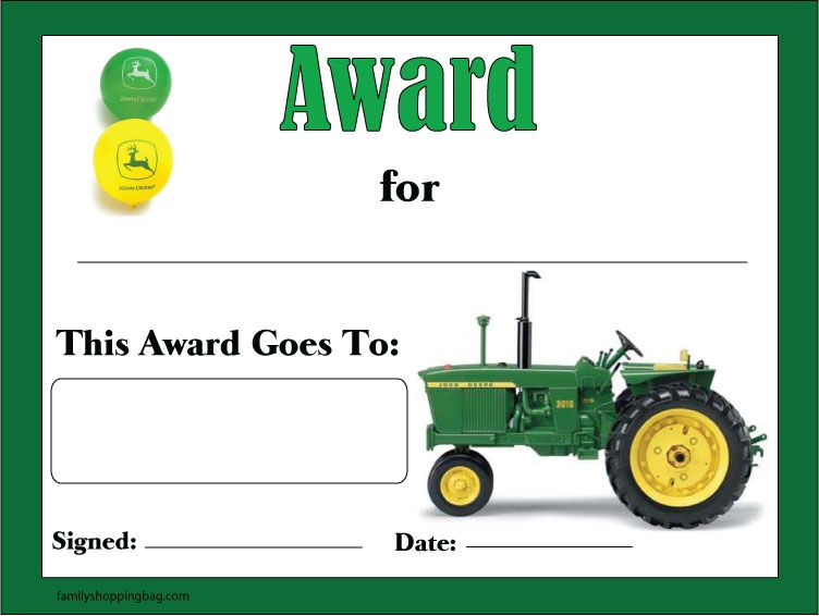 Pin On John Deere Tractor Printables