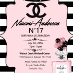 Pink Nerd Printables Chanel Baby Shower Coco Chanel Invitations