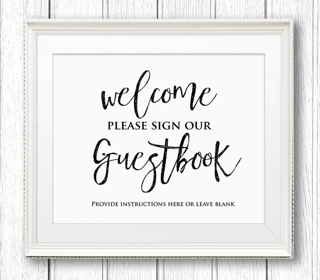 Please Sign Our Guestbook Free Printable Free Printable