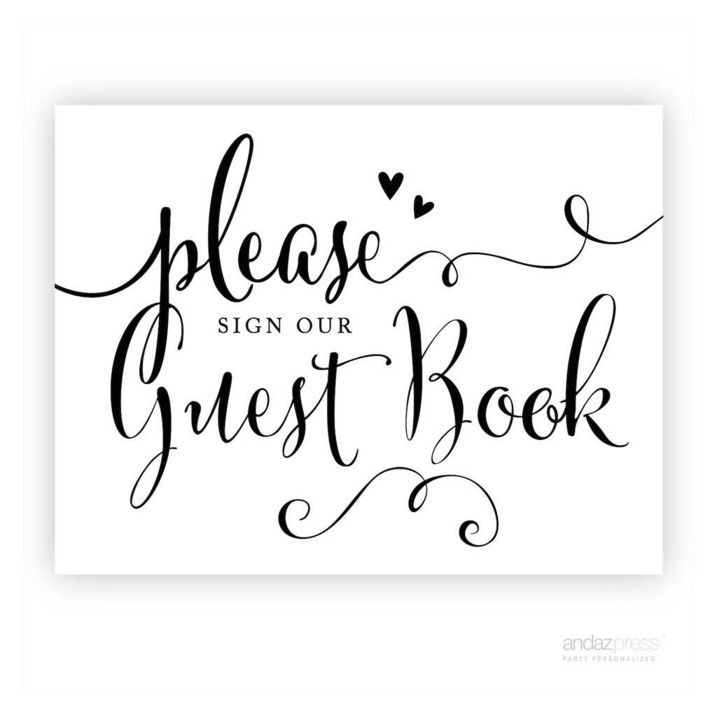 Please Sign Our Guestbook Free Printable Free Printable