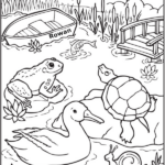 Pond Coloring Pages Preschool Coloring Pages