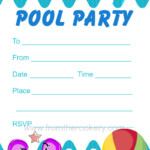 Pool Party Invitation