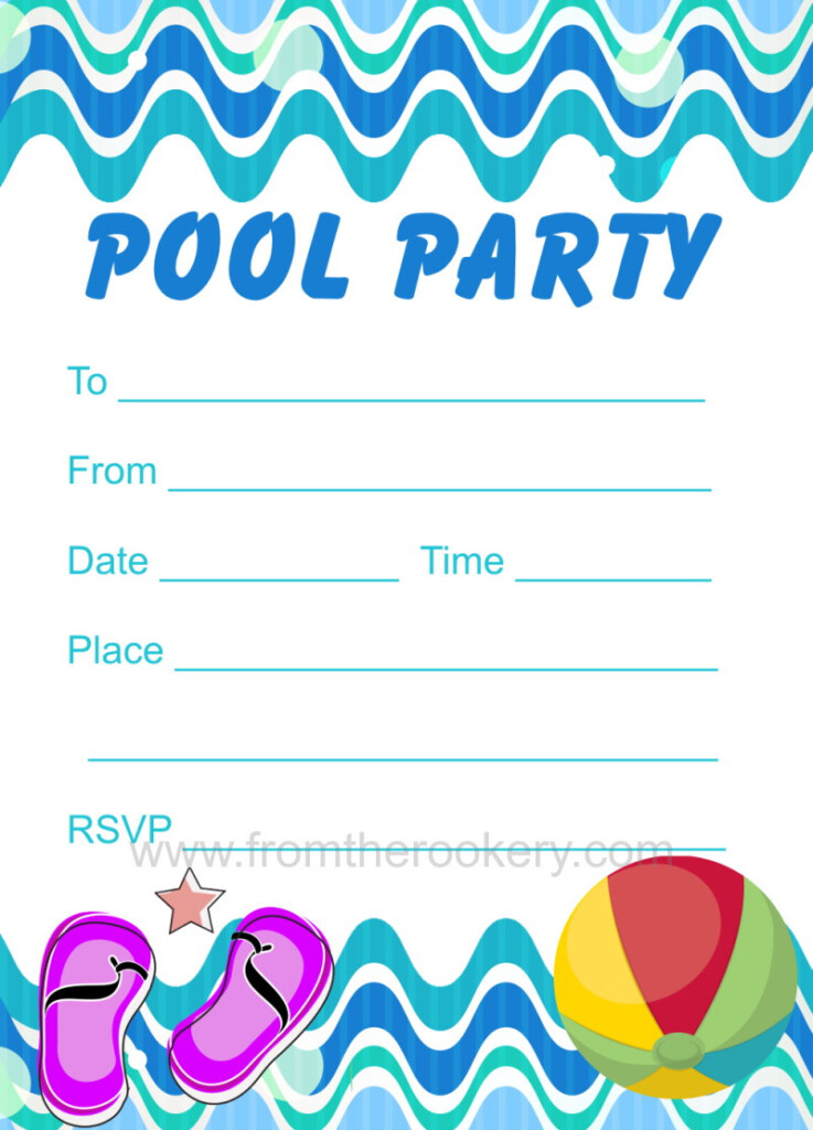 Pool Party Invitation