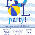 Pool Party Invitation Templates Editable Docx DREVIO In 2020