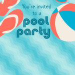 Pool Party Stuff Pool Party Invitation Template Free Greetings