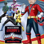 Power Rangers Party Invitation Red Power Ranger Power Ranger