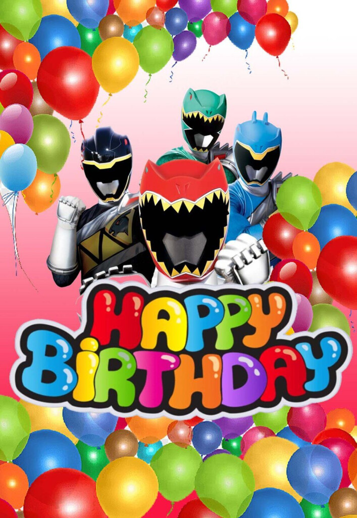 Power Rangers Printable Birthday Cards PRINTBIRTHDAY CARDS Power 