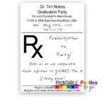 Prescription Pad Printable 5x7 Invitations NP Party And NP Gifts