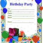 Printable Birthday Invite Template Customize And Print