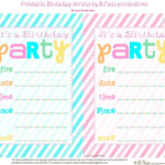 Printable Birthday Party Invitations For 11 Year Old
