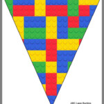 Printable Bunting For Banner In Documents As Lego Bunting Lego Banner