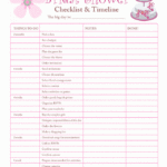 Printable Checklists Bridal Shower Checklist