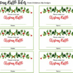 Printable Christmas Party Raffle Tickets Etsy