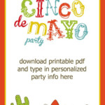 Printable Cinco De Mayo Invitations Invitation Design Blog