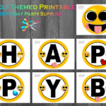 Printable Emoji Birthday Party Decorations Emoji Party Supplies