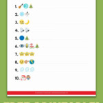 Printable Emoji Christmas Songs Game Happiness Is Homemade